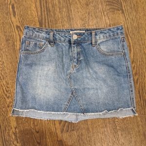 Denim Jean Mini Skirt